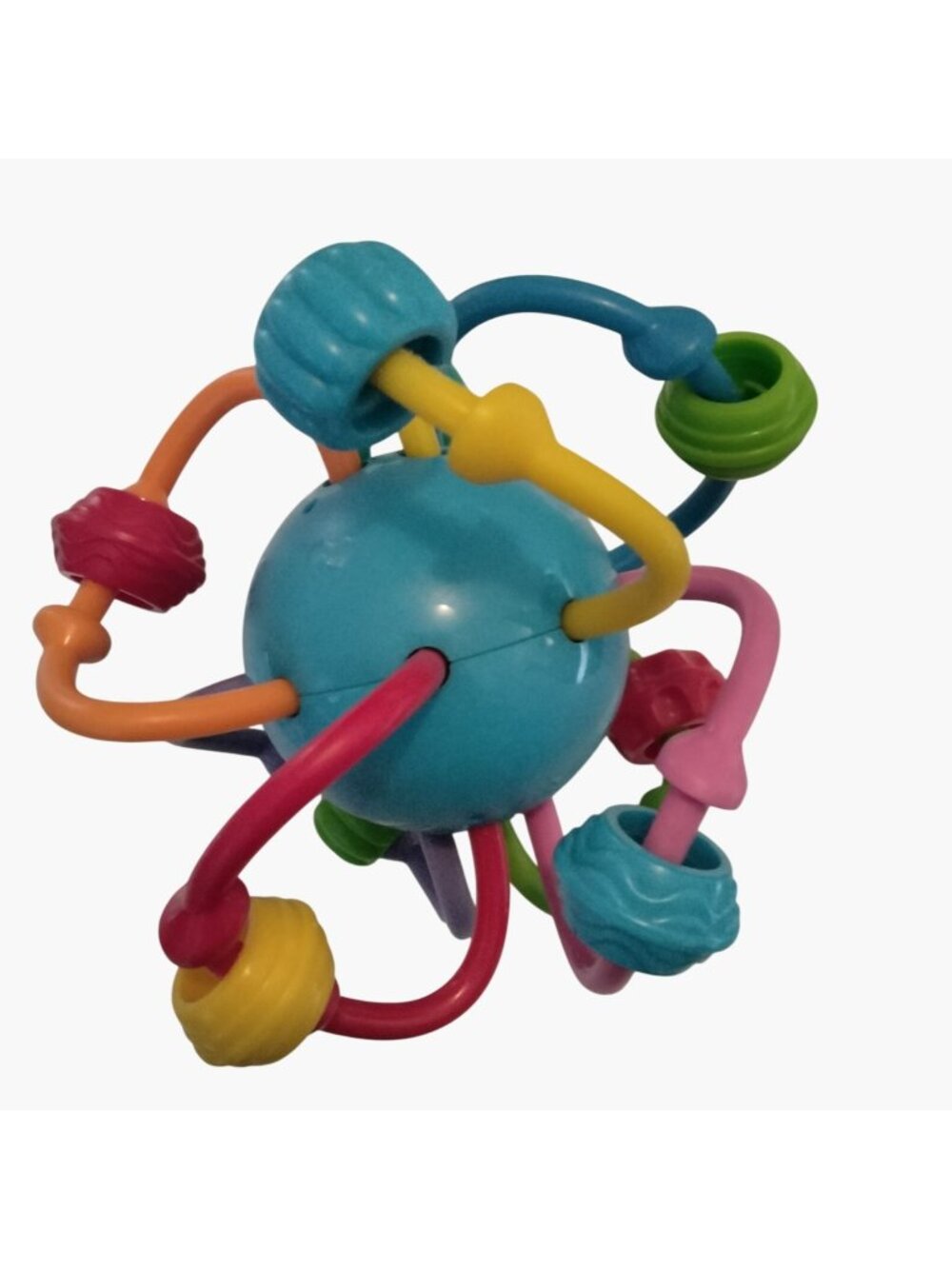 Baby Sensory Rattling Beads Toy Tangle Maze Ball Multicolor Flexible